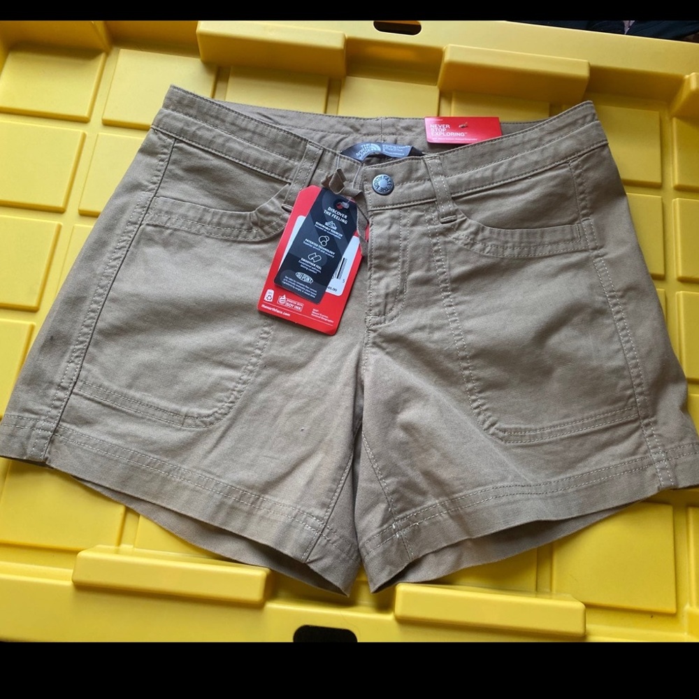 North face khaki shorts